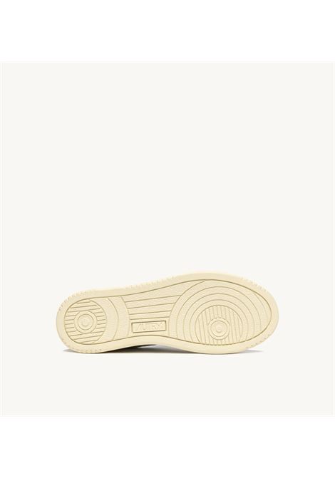 SNEAKERS MEDALIST LOW IN PELLE BIANCA E DETTAGLI LUREX ARGENTO AUTRY | AULW SW02BIANCO SILVER